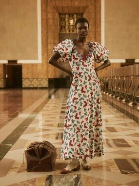 THE GREAT. / OPAL DRESS in BUTTERFLY FLORAL